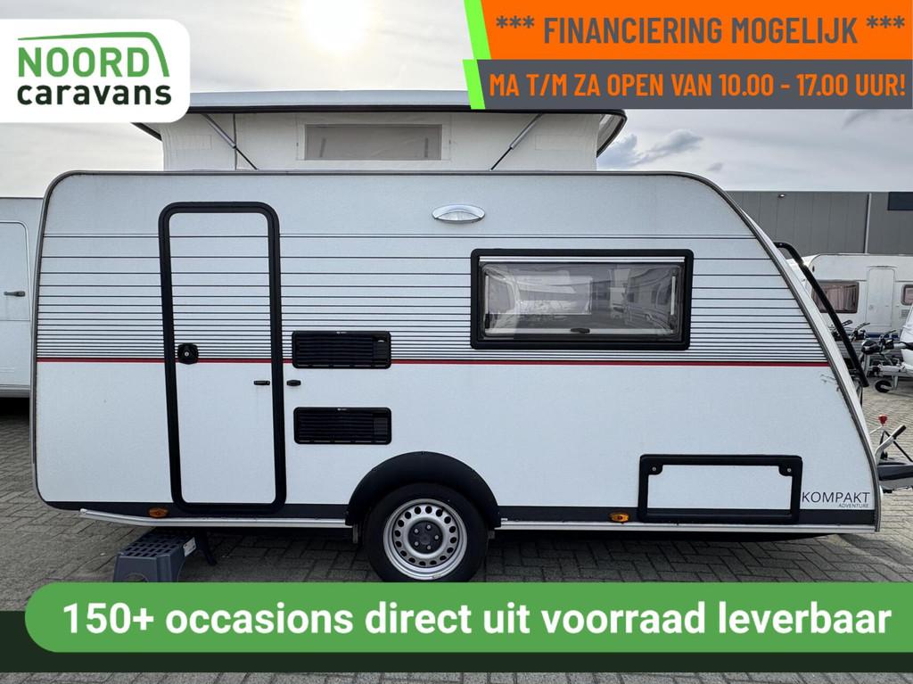 Kip KOMPAKT ADVENTURE 37Kk Eindkeuken, fietsendr, ENKELE BED, Caravans en Kamperen, Hordeur, Kip, Tot en met 2, Bedrijf