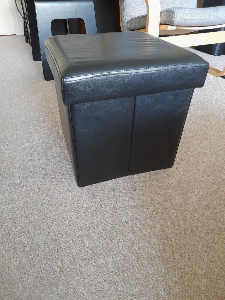 Hooker voetbank opberg leder - nieuw, Ophalen, Minder dan 50 cm, Nieuw, Minder dan 50 cm