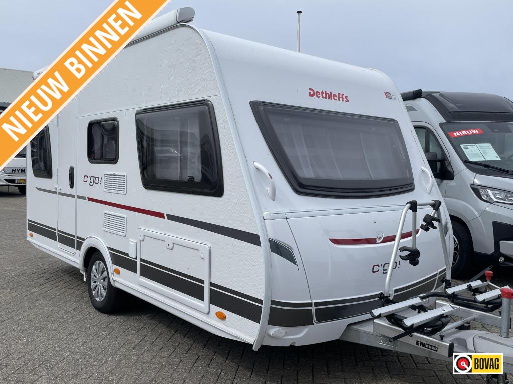 Dethleffs C'Go 415 QL MOVER/VOORTENT/2x LUIFEL/FIETSENDRAGER, Caravans en Kamperen, Caravans, Bedrijf, Dwarsbed, Dethleffs, 4 tot 5 meter