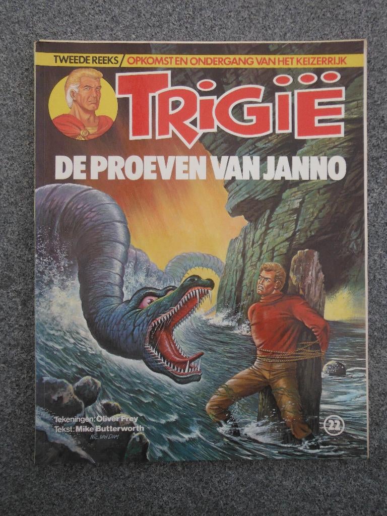 Trigie. Nr 22 De Proeven van Janno. 1982., Boeken, Stripboeken, Eén stripboek, Ophalen of Verzenden, Gelezen