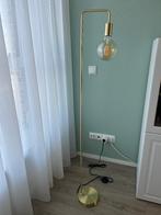 Messing vloerlamp, incl. lamp, Ophalen, Zo goed als nieuw, Metaal, 150 tot 200 cm