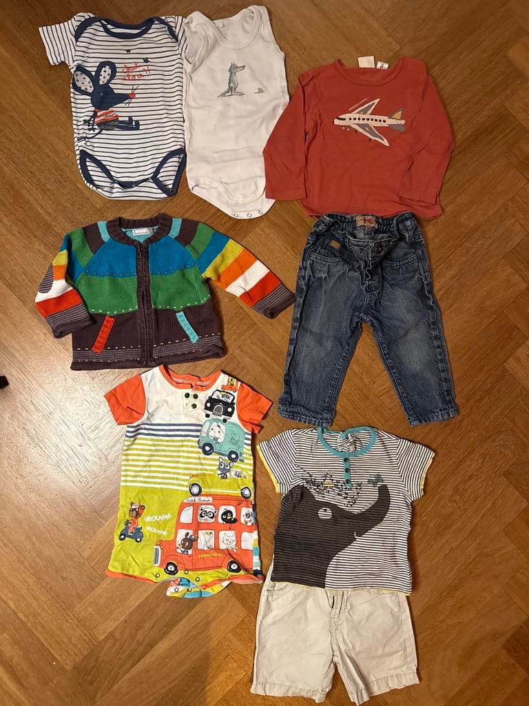 Zomerkledingpakket jongen 6 maanden - Catimini, Petit Bateau, Ophalen of Verzenden, Gebruikt, Jongetje