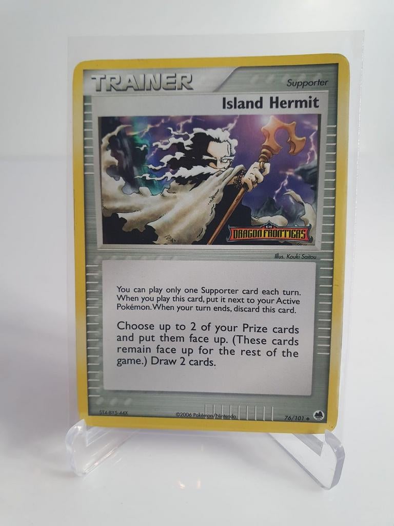 POKEMON KAART; ISLAND HERMIT, 76/101, HOLO, Ophalen of Verzenden, Zo goed als nieuw