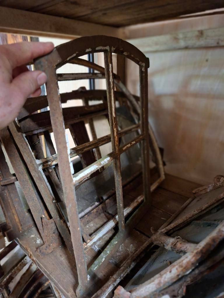 Diverse stalen ramen - Authentiek en robuust, Ophalen, Gevelraam of Ruit, Gebruikt, Minder dan 80 cm