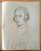 A493-62 Oude schetsboekje met 16 blz met tekeningen, Ophalen of Verzenden