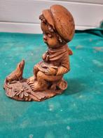 beeld jongen met hond vintage, Ophalen of Verzenden