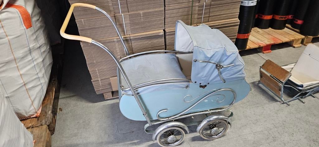 Riemersma Kinderwagen ,van de jaren 50 ,compleet ,kap gaaf, Gebruikt, Verstelbare duwstang, Combiwagen, Ophalen