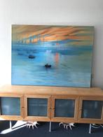 schilderij 120 x160cm impressie opkomende zon repro Monet, Ophalen