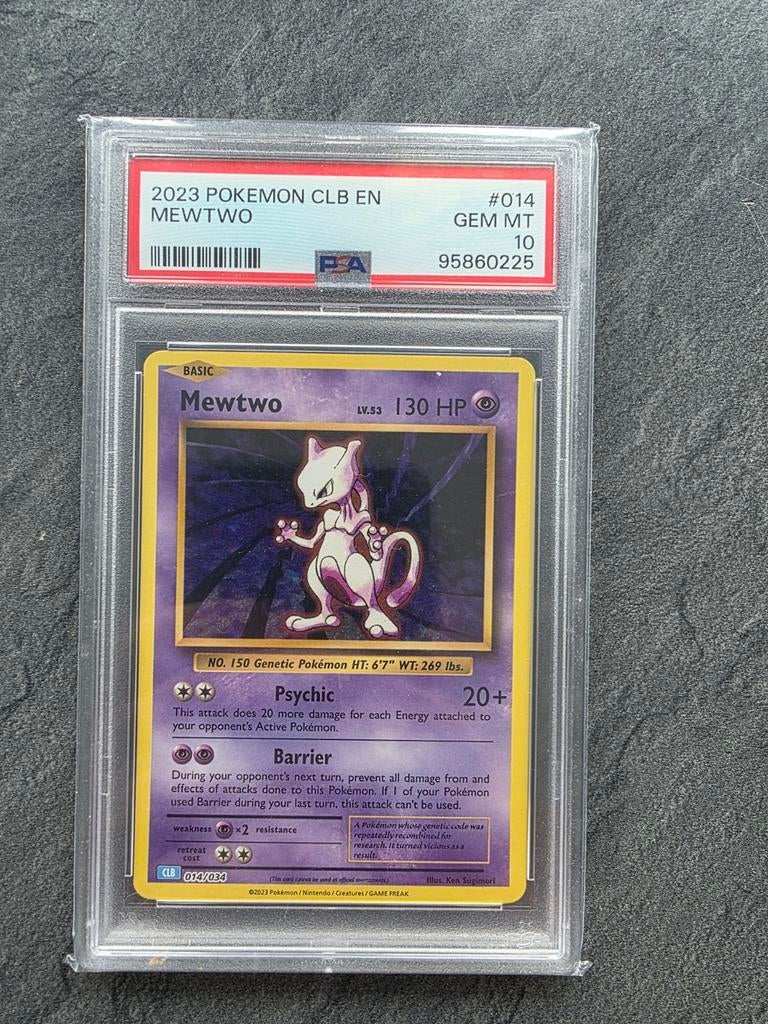 Pokémon Mewtwo #014 (CLB / Classic Collection 2023) – PSA 10, Hobby en Vrije tijd, Verzamelkaartspellen | Yu-gi-Oh!, Ophalen of Verzenden
