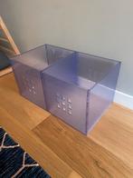 2 Opbergers voor Kallax Kast - Transparant, Ophalen, Gebruikt