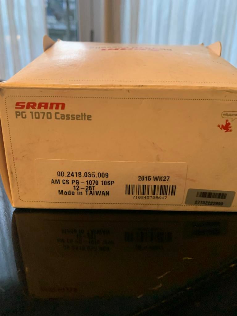 SRAM PG 1070 Cassette 10 speed 12-28T, Ophalen of Verzenden, Nieuw, Derailleur of Ketting