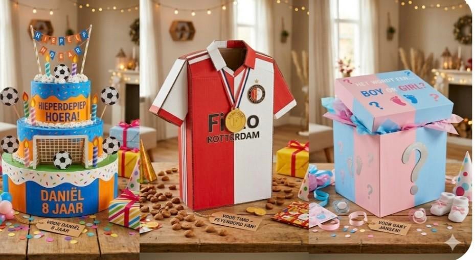 Surprises op maat voor elk feest: verjaardag, Sinterklaas, Ophalen of Verzenden, Nieuw, Feestartikel, Kerst of Sinterklaas