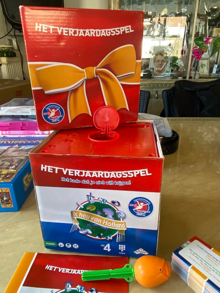 Het Verjaardagsspel Ik Hou Van Holland - Gezelschapsspel, Hobby en Vrije tijd, Drie of vier spelers, Ophalen of Verzenden, Zo goed als nieuw