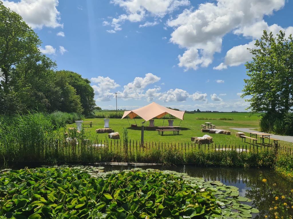 Stretchtent / partytent te huur incl. gratis statafels, Ophalen of Verzenden, Geboorte of Huwelijk