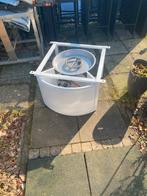 Witte vuurtafel onderstel met brander metk cosi, Tuin en Terras, Tuinhaarden, Ophalen of Verzenden, Gebruikt