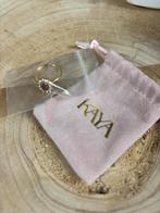 Kaya Gouden ring met robijnrode steen en zirkonia, Sieraden, Tassen en Uiterlijk, Ringen, 18 tot 19, Nieuw, Ophalen of Verzenden