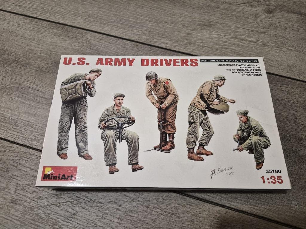 MiniArt 35180 1:35 U.S. Army drivers, Ophalen of Verzenden, Nieuw, 1:35 tot 1:50, Figuur of Figuren