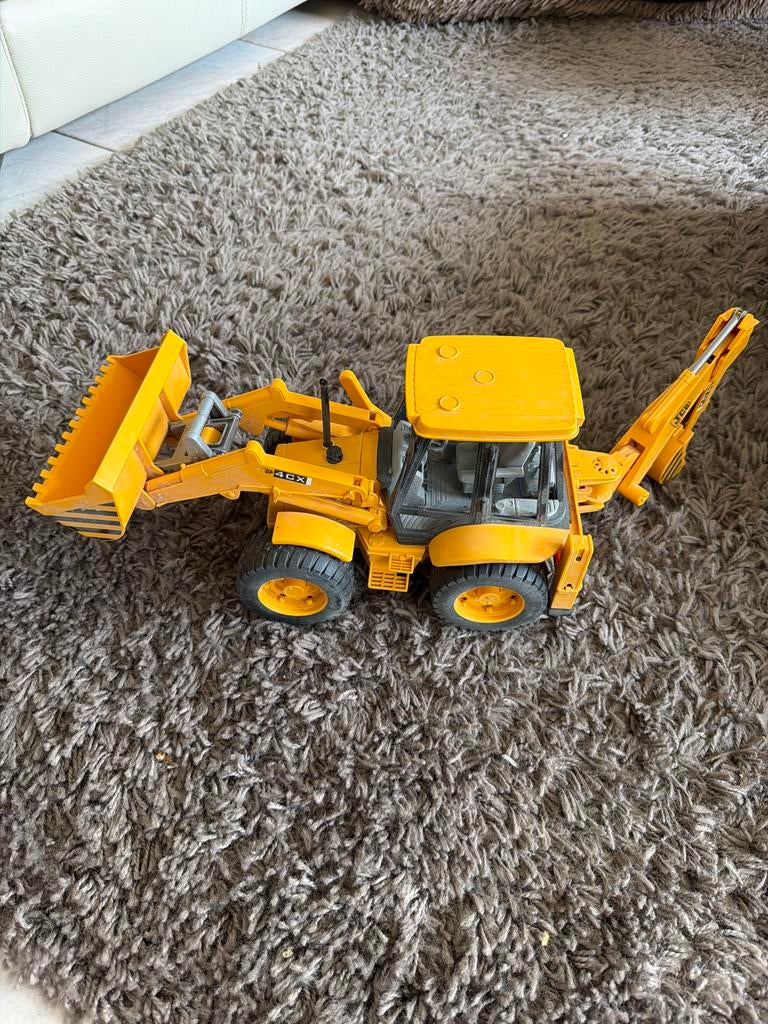 JCB 4CX Speelgoed Graafmachine, Ophalen of Verzenden, Zo goed als nieuw