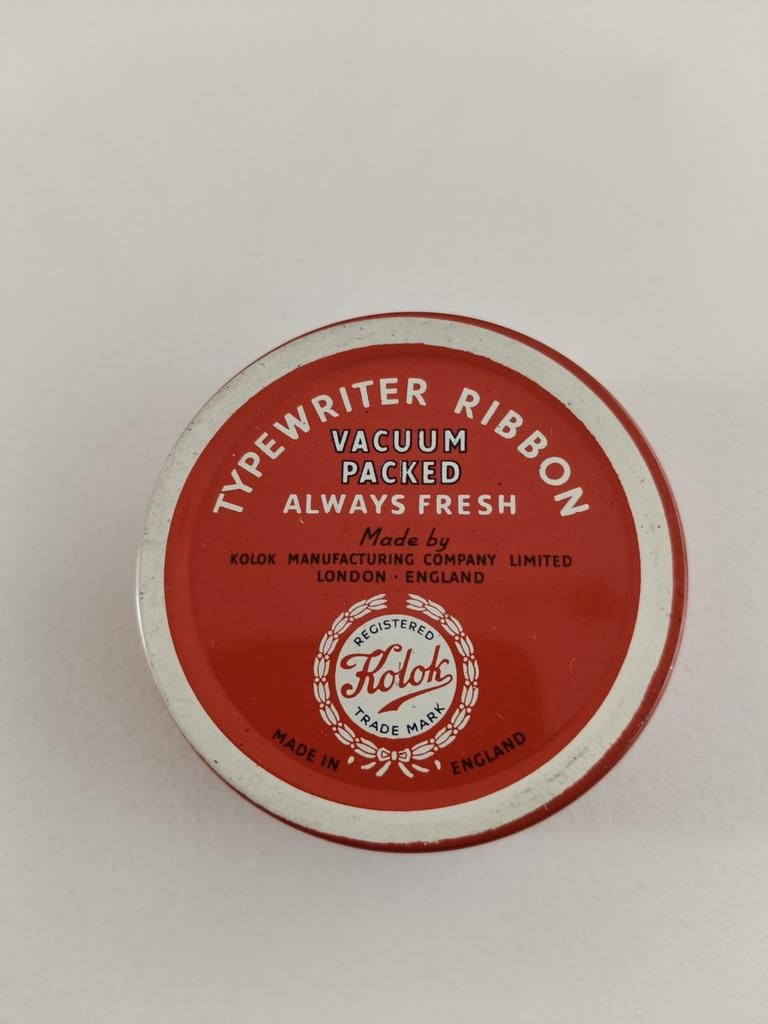 Inkt lint blikje, Ophalen of Verzenden, Gebruikt