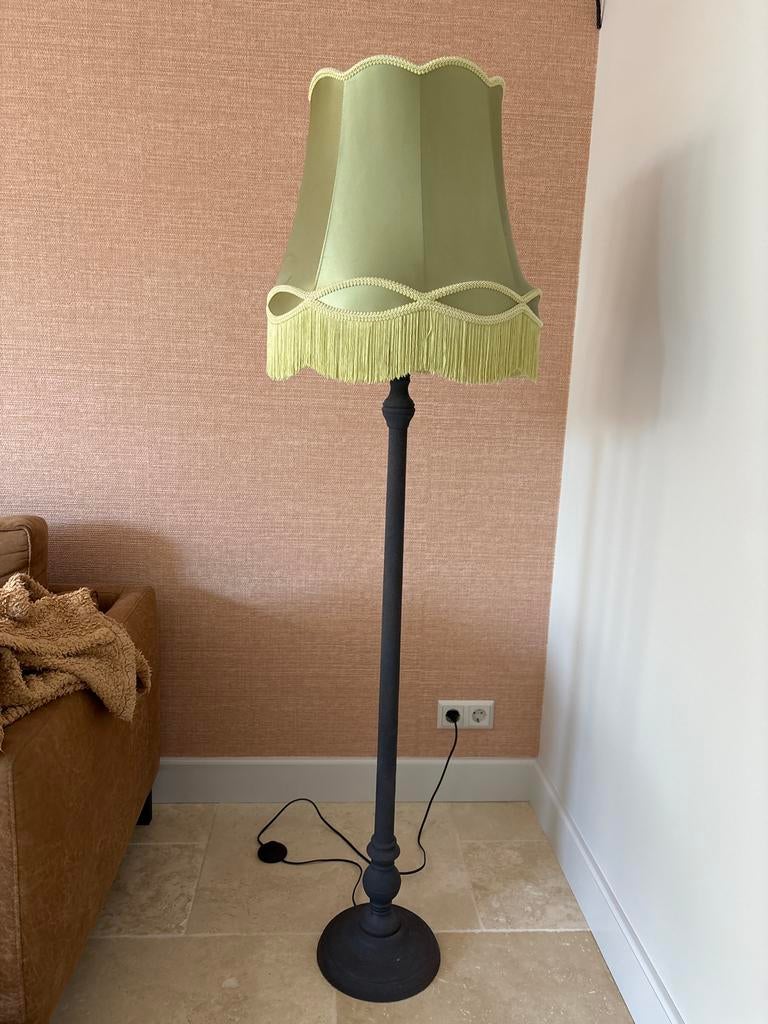 Groene granny vloerlamp, Ophalen, Gebruikt, Stof, 100 tot 150 cm