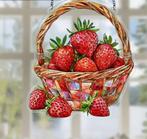 Raamhanger mand met Aardbeien, Ophalen of Verzenden, Nieuw