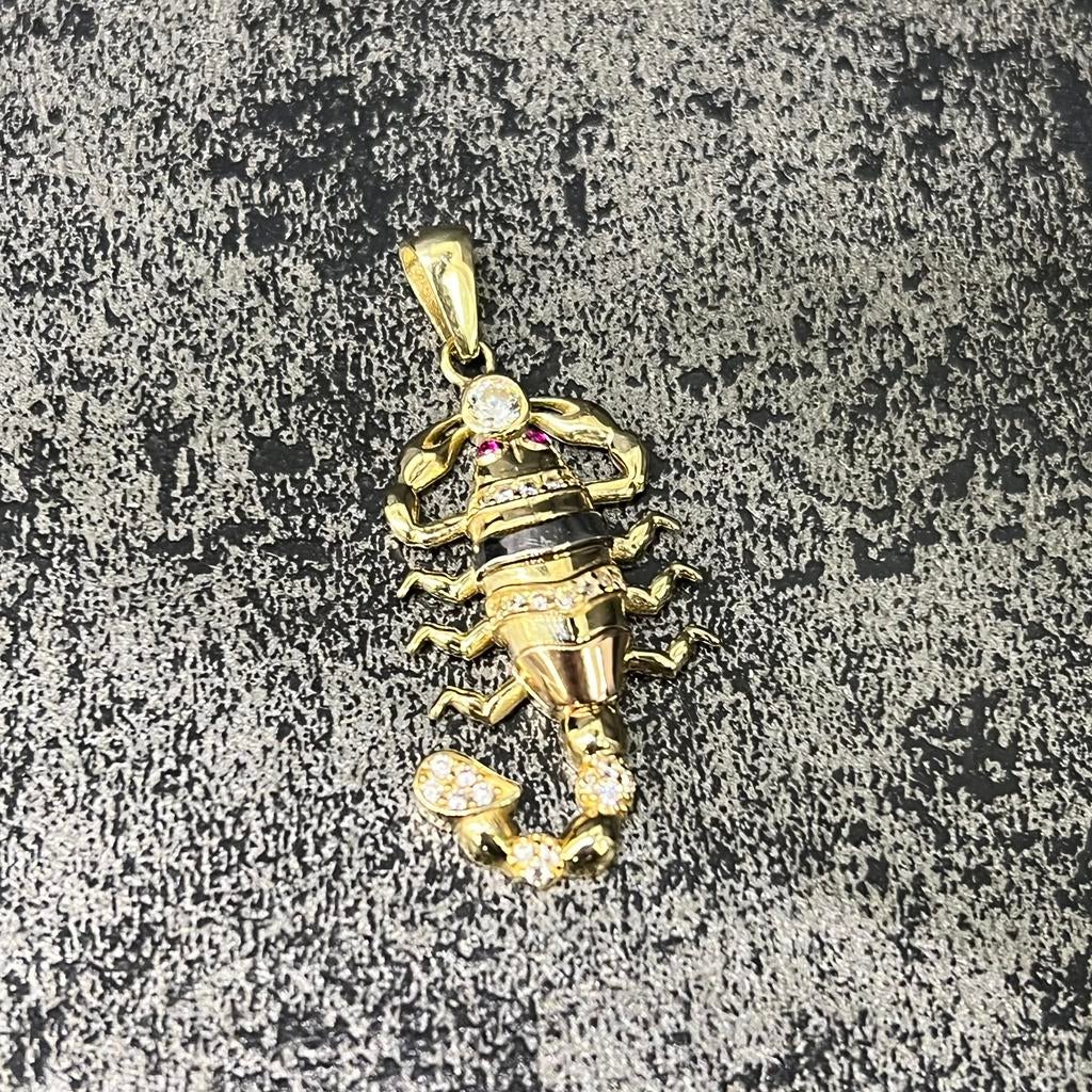 14k gouden hanger schorpioen kettinghanger, Ophalen of Verzenden, Nieuw, Goud