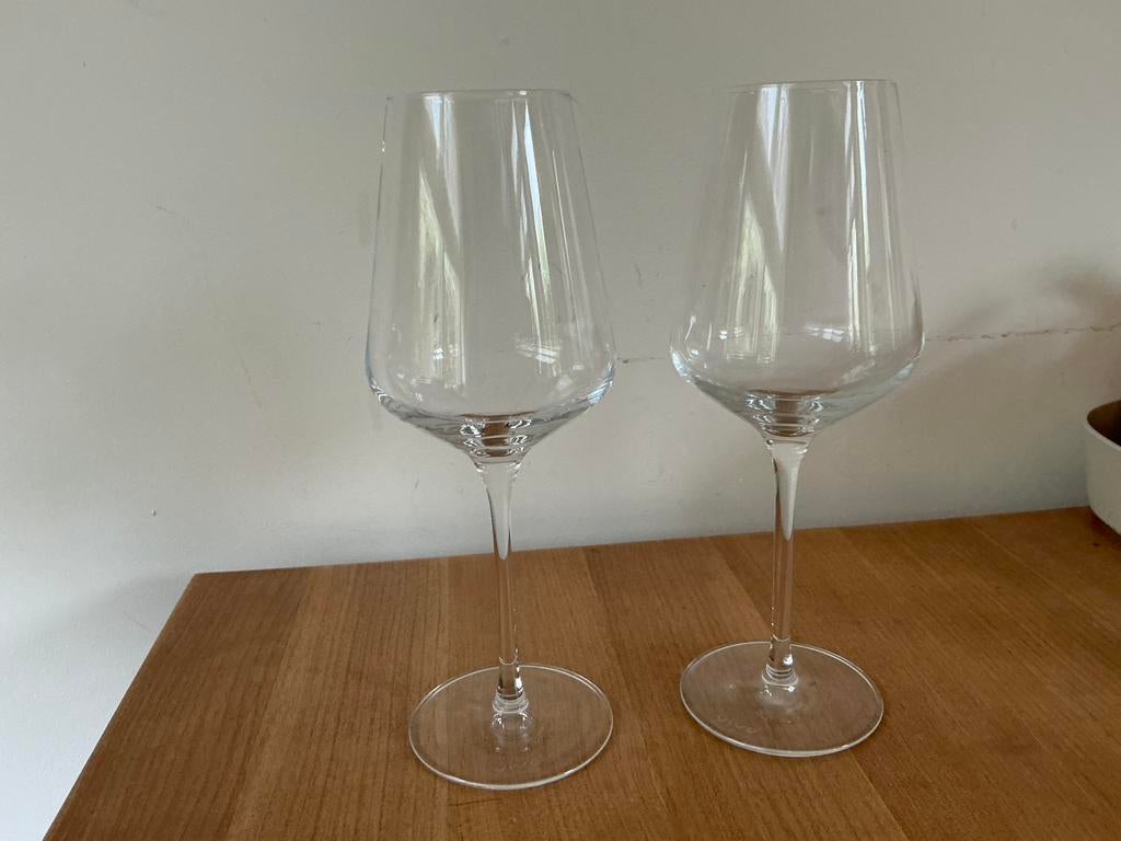 2 VIVO wijnglazen  - glas voor witte wijn, Ophalen, Glas of Glazen, Overige stijlen, Glas