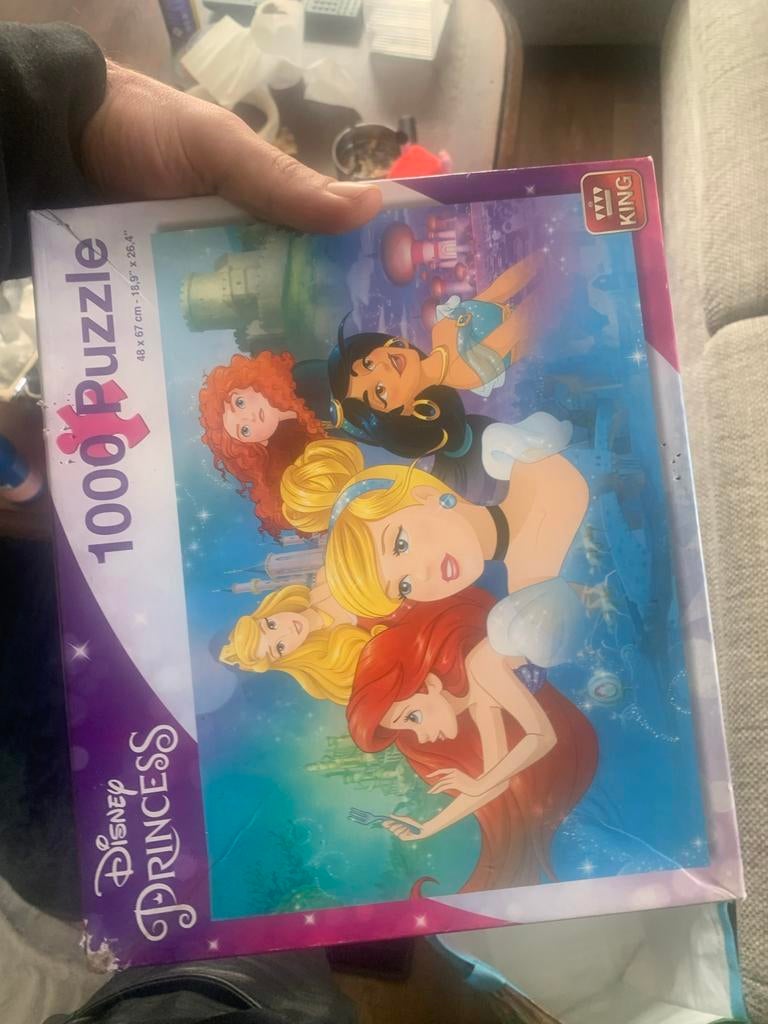 Disney Princess 1000 Stukjes Legpuzzel - KING, Ophalen of Verzenden, 500 t/m 1500 stukjes, Nieuw, Legpuzzel