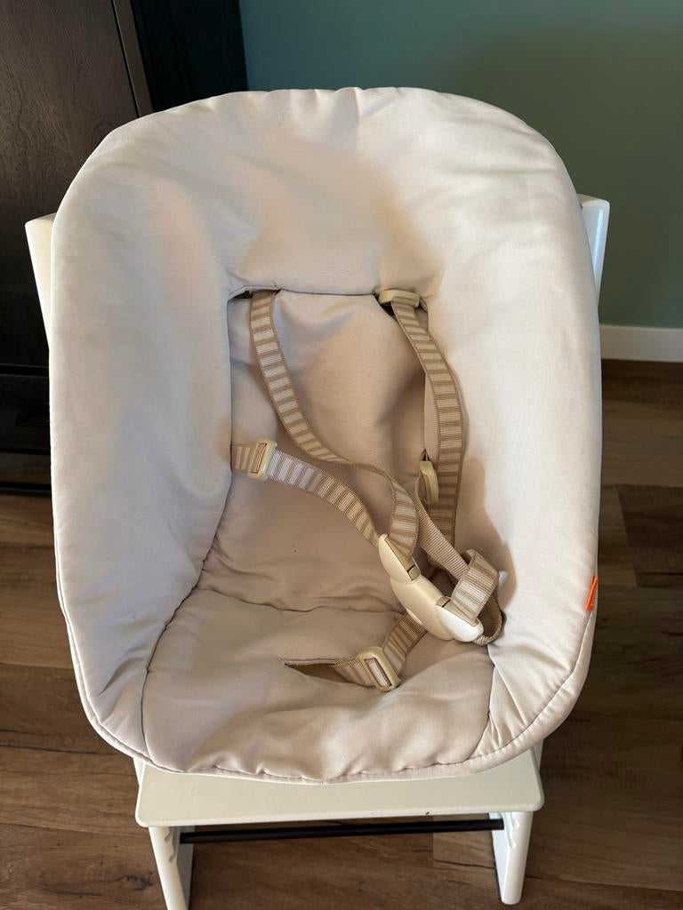 Stokke Tripp Trapp Newborn Set, Kinderen en Baby's, Kinderstoelen, Gebruikt, Meegroeistoel, Aanschuifbaar, Gordel(s), Stoelverkleiner
