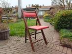 Klapstoel hout-vinyl, Ophalen, Gebruikt, Overige kleuren, Eén