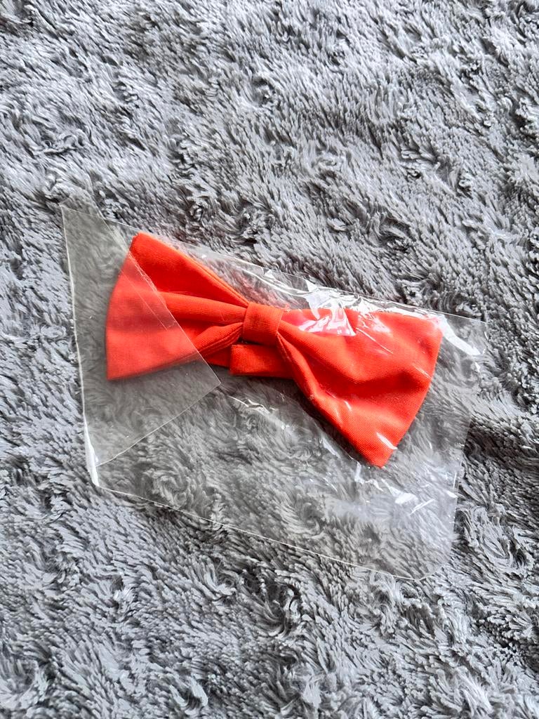 Nieuwe Oranje Vlinderdas - 50% Polyester / 50% Katoen, Ophalen of Verzenden, Nieuw