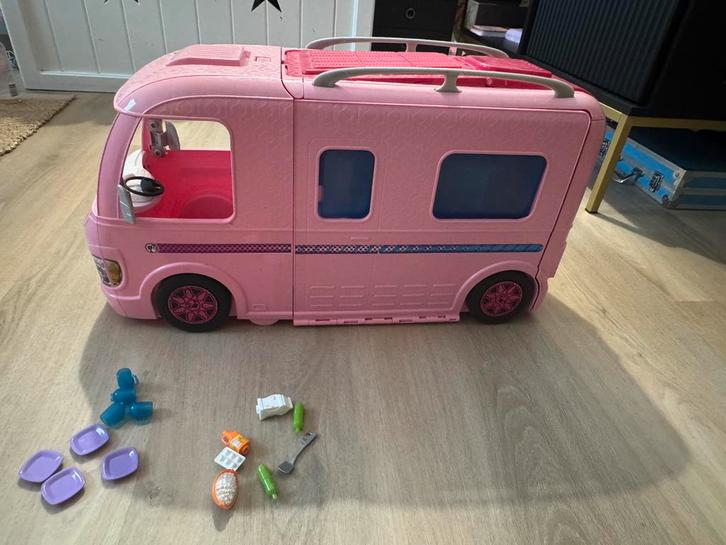 Barbie Camper Roze Speelgoed Campervan, Kinderen en Baby's, Speelgoed | Overig, Gebruikt, Meisje, Ophalen of Verzenden
