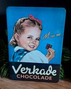Blik Verkade Chocolade, Ophalen of Verzenden, Gebruikt, Koek(jes), Verkade