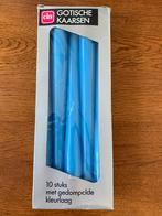 10 "DA" 'Gotische Kaarsen' Kleur: Blauw Nieuw in Doos, Overige materialen, Blauw, Nieuw, Ophalen of Verzenden