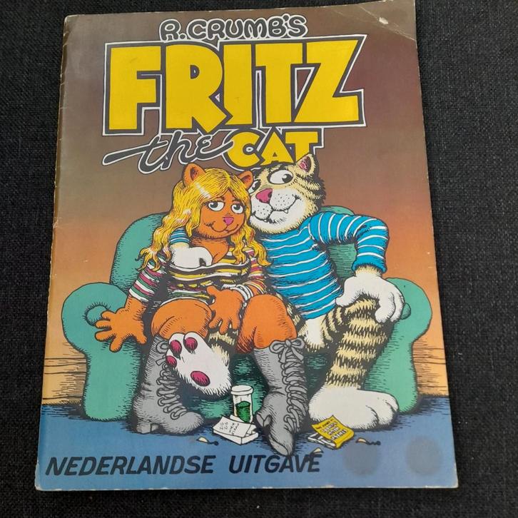 R. Crumb's Fritz the Cat Nederlandse uitgave 1972 strip 18+, Boeken, Stripboeken, Gelezen, Eén stripboek, Ophalen of Verzenden