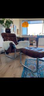 Vintage leren fauteuil van Bestwelhip - Zeer comfortabel, Huis en Inrichting, Fauteuils, Ophalen, Gebruikt, Leer, 75 tot 100 cm