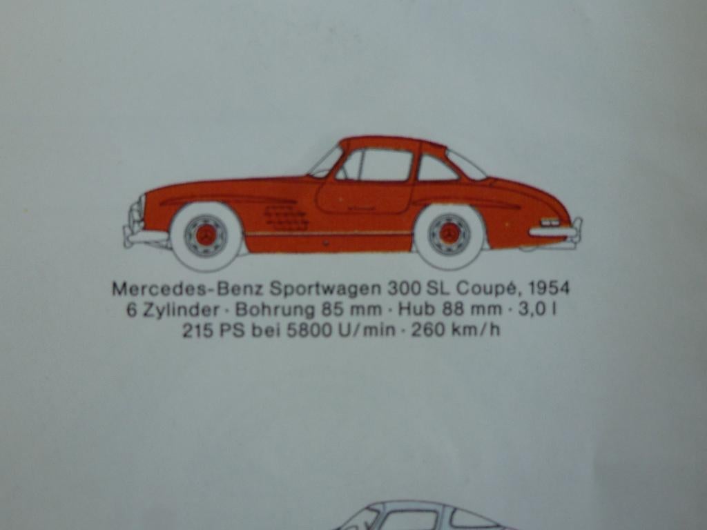 Mercedes Benz heritage folder poster 1885-1961, Ophalen of Verzenden, Zo goed als nieuw, Mercedes