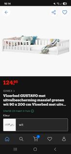 Vloerbed (met schade), Kinderen en Baby's, Ophalen, 180 cm of meer, 85 tot 100 cm, Matras