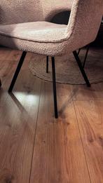 Twee Stijlvolle stoel met stoffen bekleding(Haco), Huis en Inrichting, Stoelen, Wit, Ophalen of Verzenden, Zo goed als nieuw, Metaal