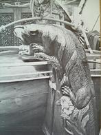 Houtbewerking: scheepsversieringen, naamborden en decoraties, Verzamelen, Scheepvaart, Ophalen of Verzenden, Gebruikt, Zeilboot
