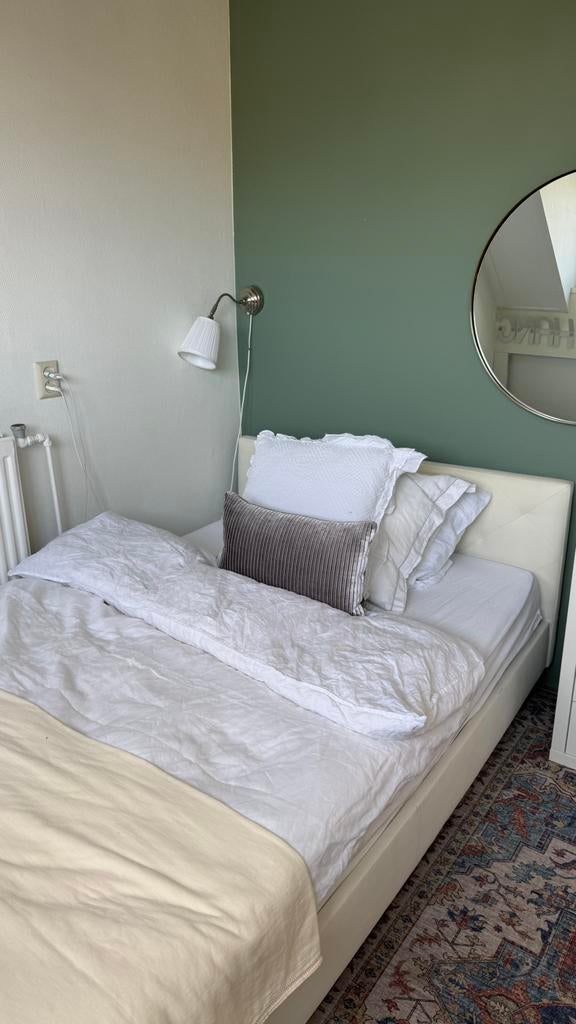 Bed twijfellaar wit, Huis en Inrichting, Ophalen, Gebruikt, Twijfelaar, 120 cm