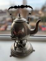 Antieke theepot op standaard, Ophalen of Verzenden