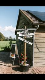 Wegwijzer bordjes (tuin)feest, Huis en Inrichting, Gebruikt, Ophalen