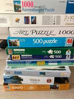 Puzzels 500 en 1000 stukjes, Hobby en Vrije tijd, Denksport en Puzzels, Ophalen, 500 t/m 1500 stukjes, Gebruikt, Legpuzzel