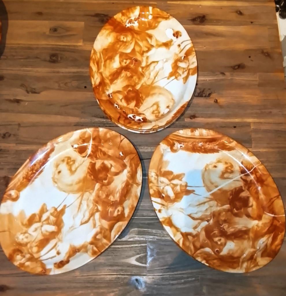 Dinderborden en (tapas) serveerschaaltjes little Art factory, Nieuw, Ophalen of Verzenden, Bord(en), Overige stijlen