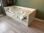 Woood Bed, Huis en Inrichting, Slaapkamer | Bedden, Ophalen, Eenpersoons, Wit, Hout
