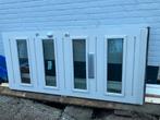Witte Voordeur met isolatieglas, Ophalen, Gebruikt, 80 tot 100 cm, Buitendeur