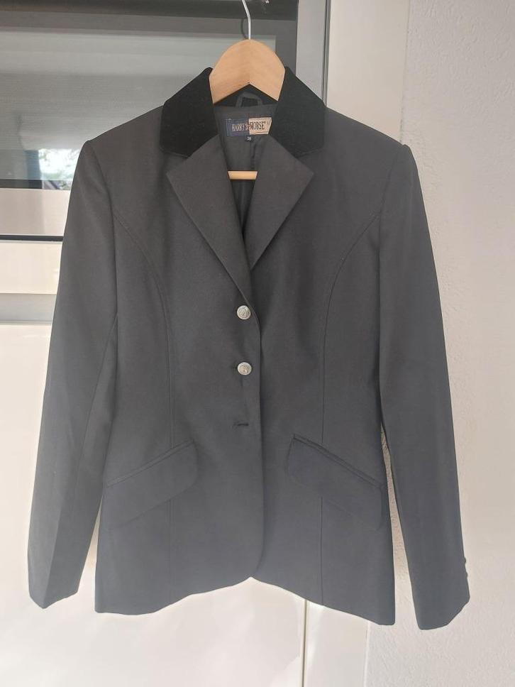 Zwart wedstrijdjasje maat 36 Harry's Horse, Dieren en Toebehoren, Paardrijkleding, Gebruikt, Dames, Kinderen, Bovenkleding, Dressuur