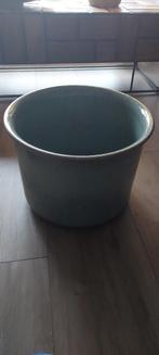 Mooie grote blauw-groene bloempot, Tuin en Terras, Bloempotten, 25 tot 40 cm, Rond, Zo goed als nieuw, Minder dan 40 cm