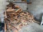 Stookhout van houten vloer - Droog en binnen opgeslagen, Doe-het-zelf en Verbouw, Hout en Planken, Ophalen, Gebruikt, 25 tot 50 mm